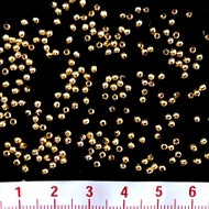 Forgyldte perler 1,5 mm.